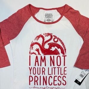 3/4 sleeve Game of Thrones graphic shirt